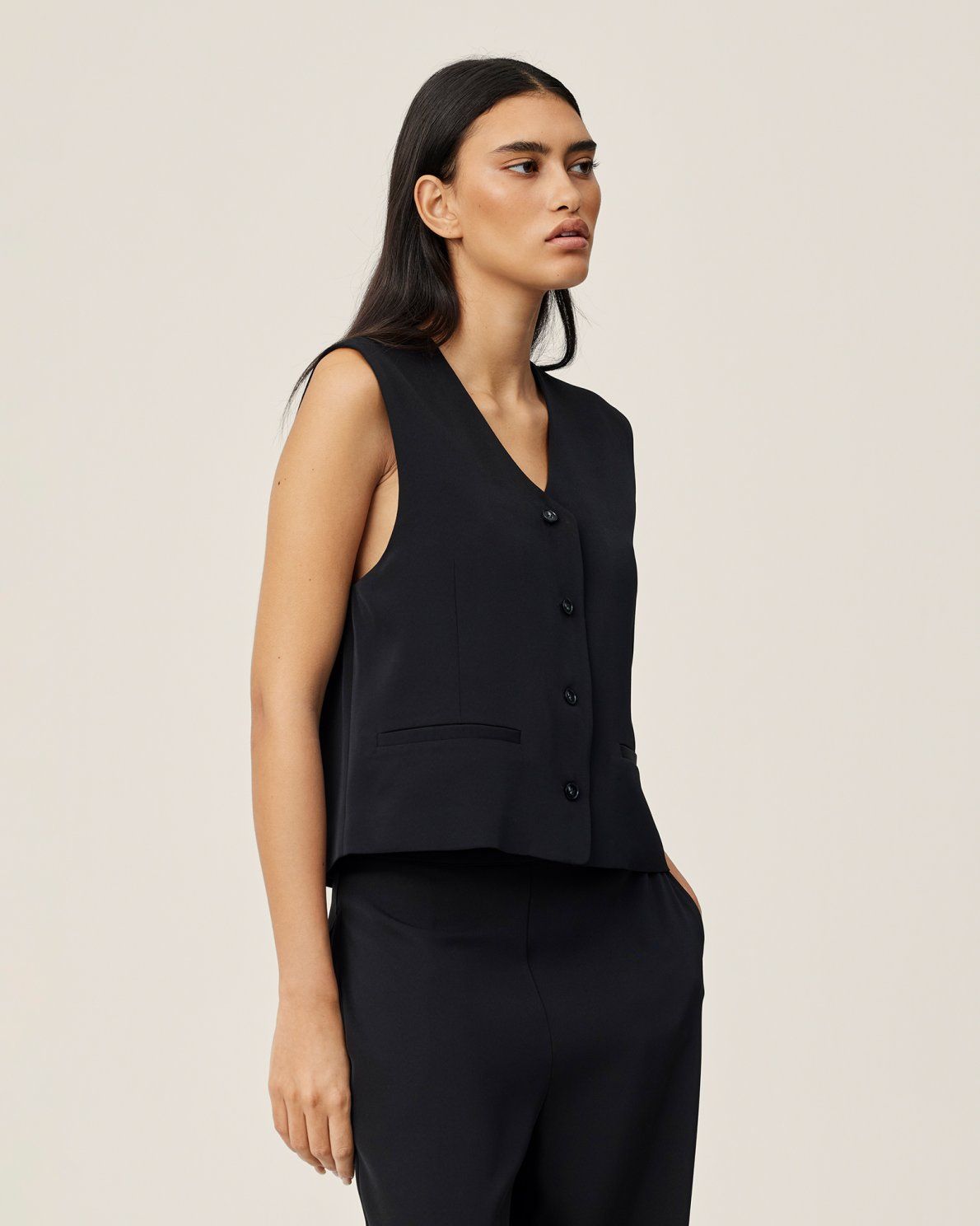 MSCHNichelle WaistcoatBlack