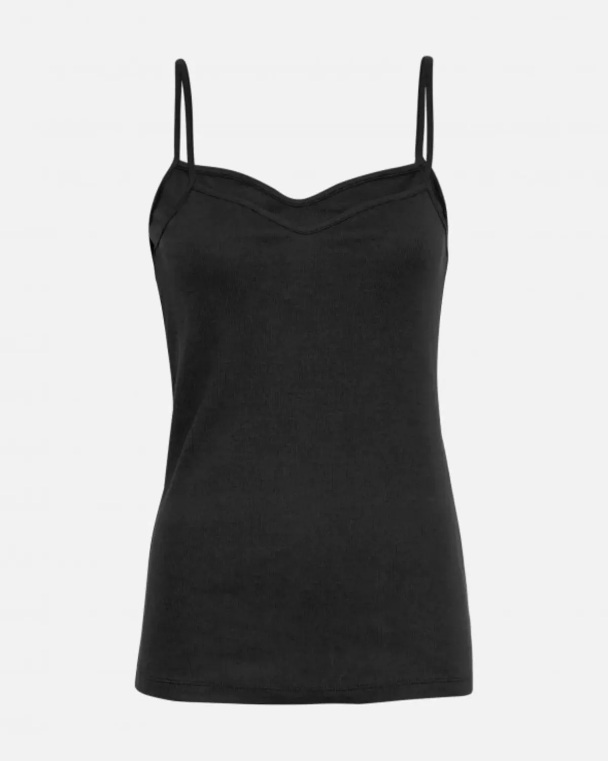 Top MSCHRasmia V Neck Strap BLACK