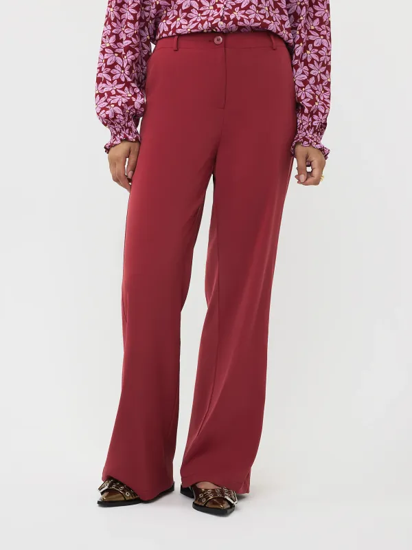 Pants SolangeWine red