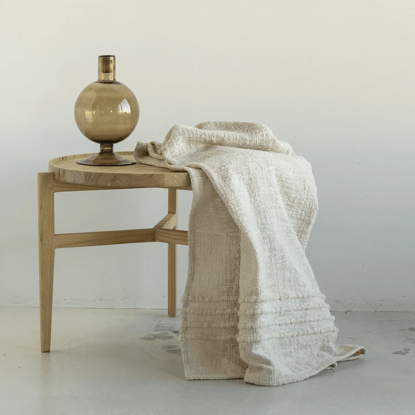 *Plaid Nuno ivory