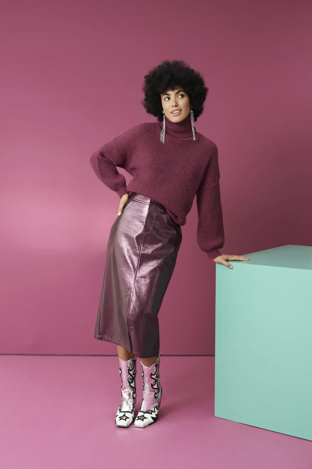 Skirt HazelBurgundy