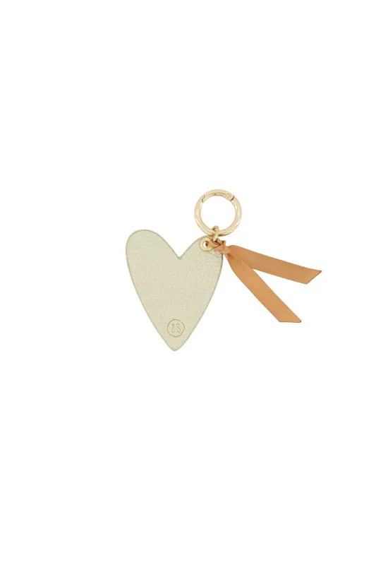 Sleutelhanger hartje goud