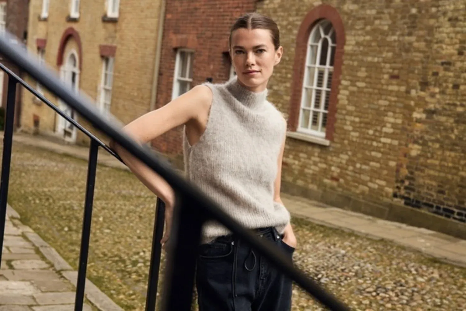 SLFEMILI SL KNIT HIGH NECK TOPDove BIRCH