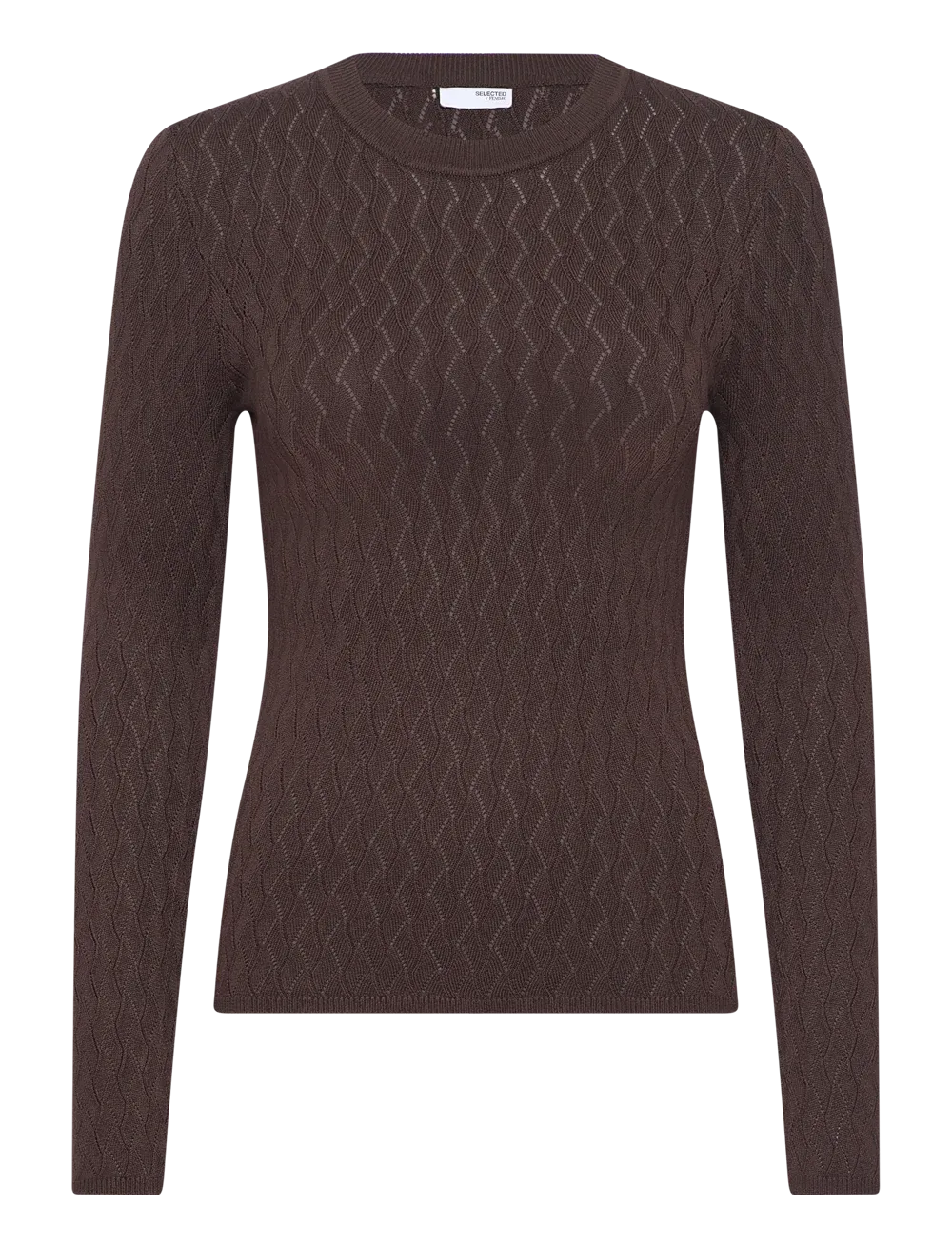 SLFCABALA LS KNIT O-NECKCoffee Bean