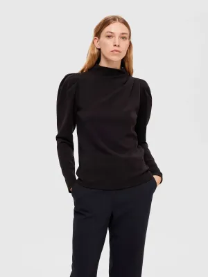 SLFGANNA LS T-NECK TOPBlack