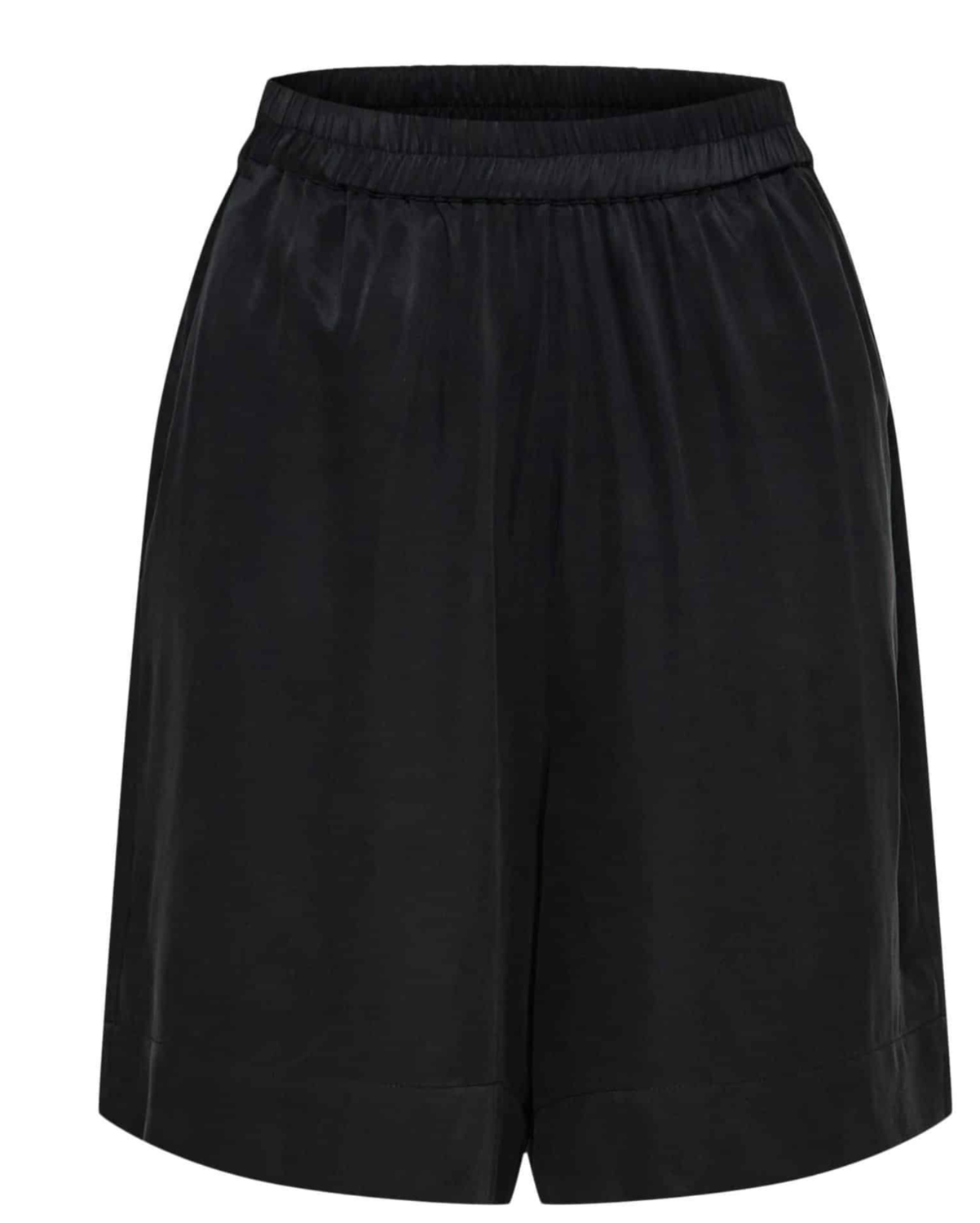 SLFLAILA CUPRO HW SHORTS BBlack