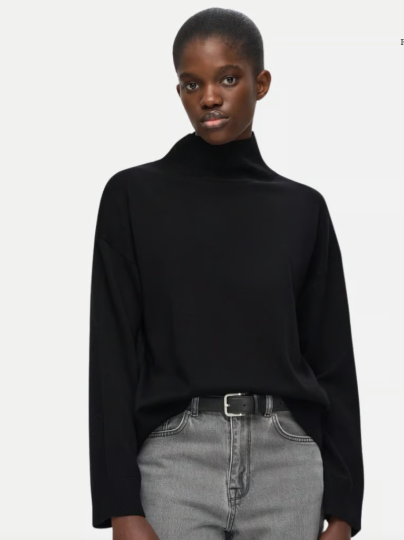 SLFHELLA LS KNIT HIGH NECKBlack