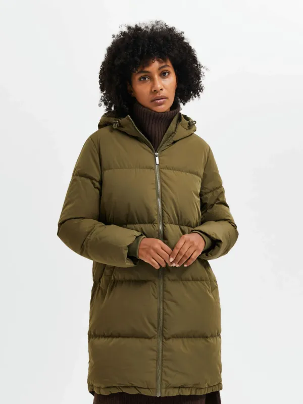SLFMINA REDOWN JACKET B NOOS / Ivy Green