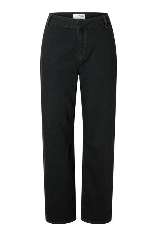 SLFMELLIE MW WIDE JEANSBlack Denim