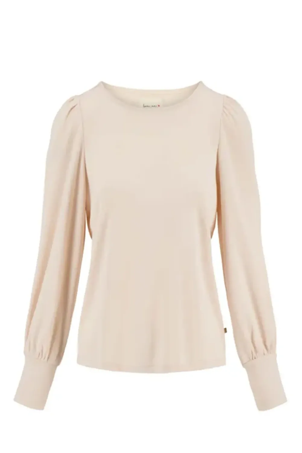sweater met boothals zachtroze