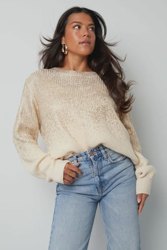 Glow sweater - Silver Color