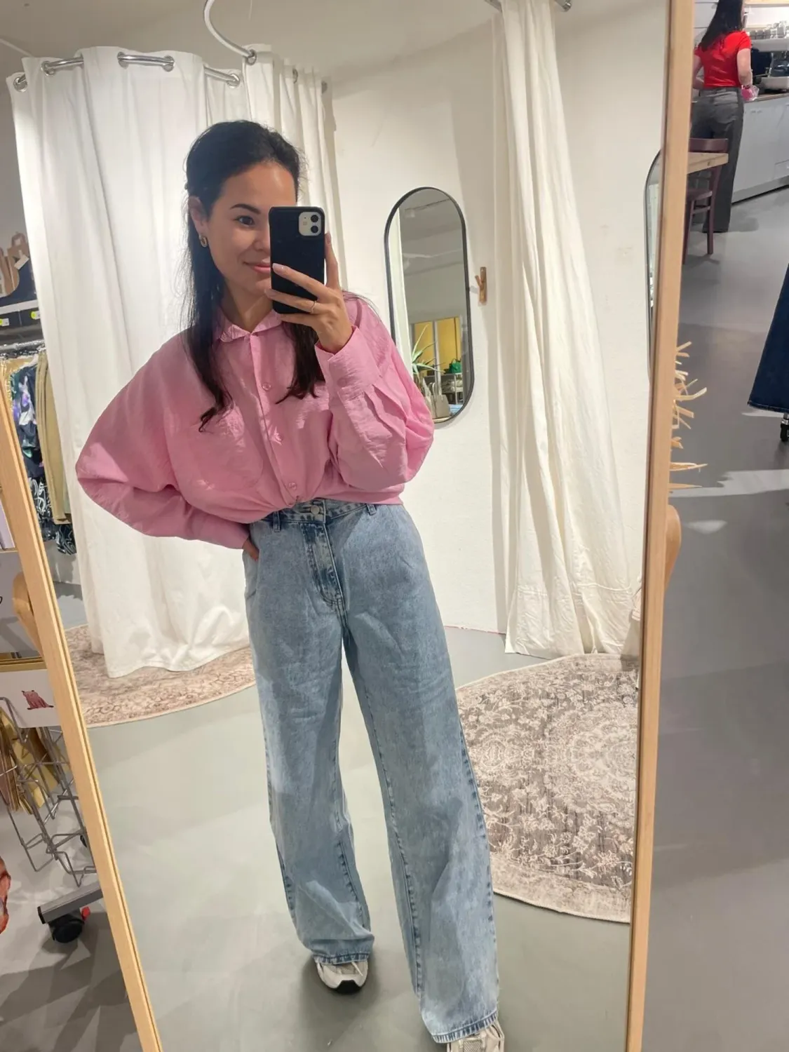 Jeans - bandplooi - wide - 2367