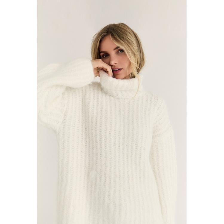 Knit Orchid - white