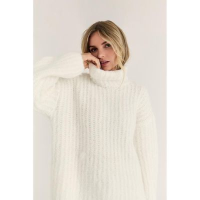 Knit Orchid - white