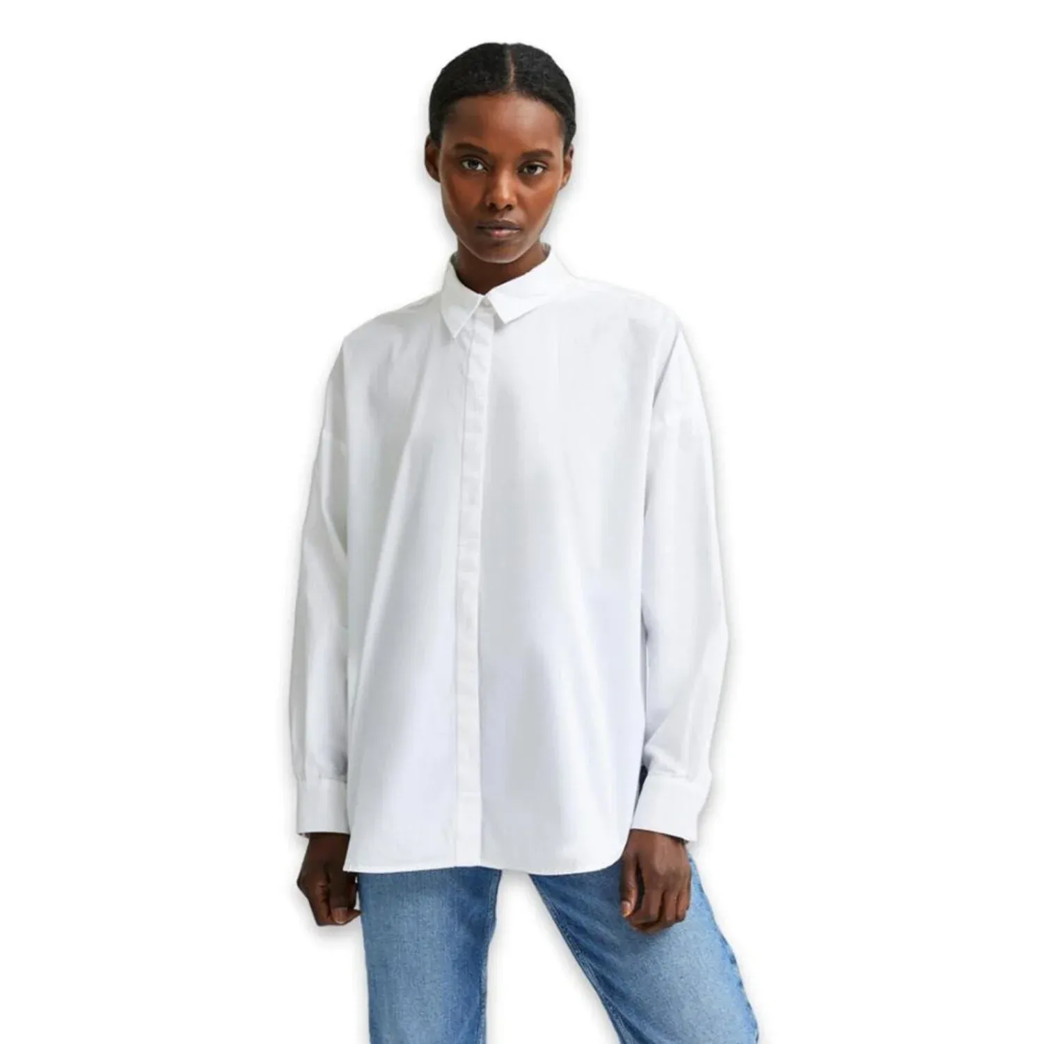 SLFHEMA LS SHIRT B NOOS Bright White