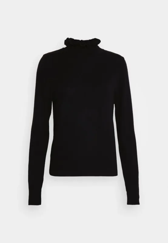SLFTRUFFLE SELENE LS KNIT HIGHNECK BBlack