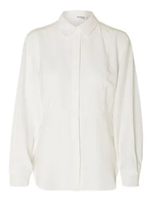 SLFVERONA LS FITTED SHIRT BBright White