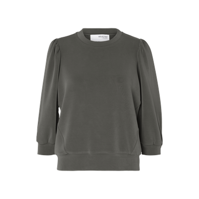 SLFTENNY 3/4 SWEAT TOP NOOS Volcanic Ash