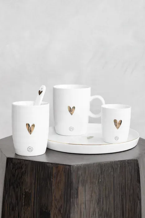 Espressomokje goud hartje