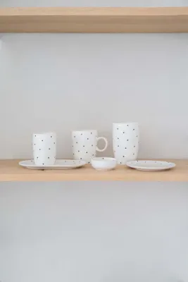gebaksbordje hartjes wit/antracietgrijs