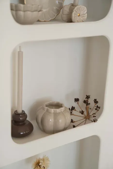 keramieken geurkaars beige