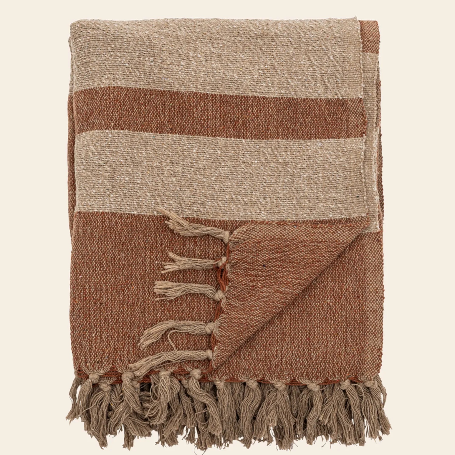 Plaid Temi- recycled cotton - brown