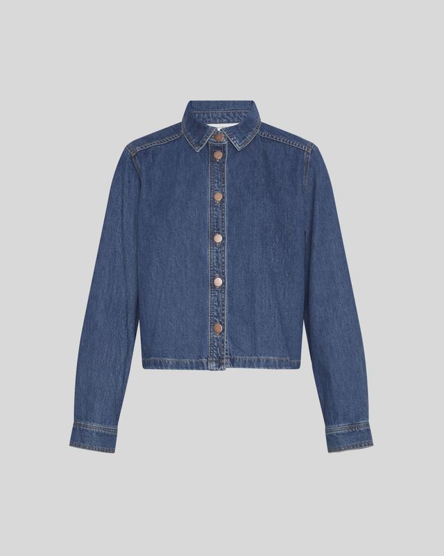MSCHAdalyn Elena shirt - MID BLUE WASH