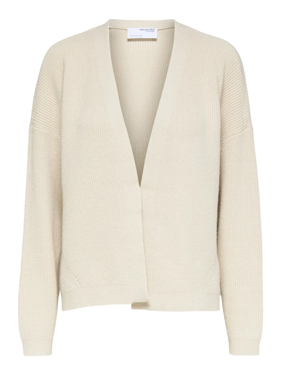 SLFHILL LS KNIT CARDIGAN BSandshell