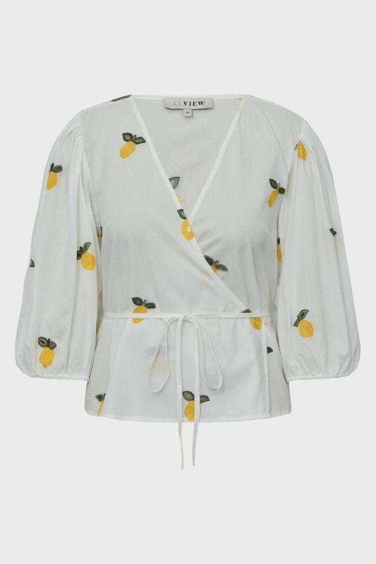 Blouse Rebekka fruit	200 White/Yellow