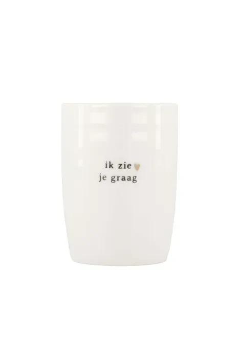 koffiemok ik zie je graag wit/zwart