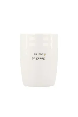 koffiemok ik zie je graag wit/zwart