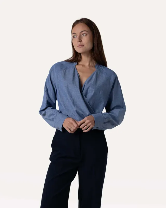 Grace top	Chambray