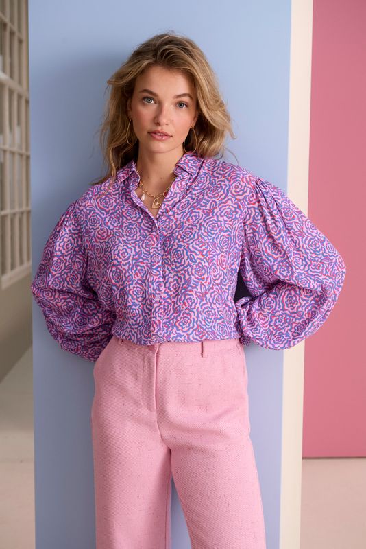 Blouse Alyssa blue rose