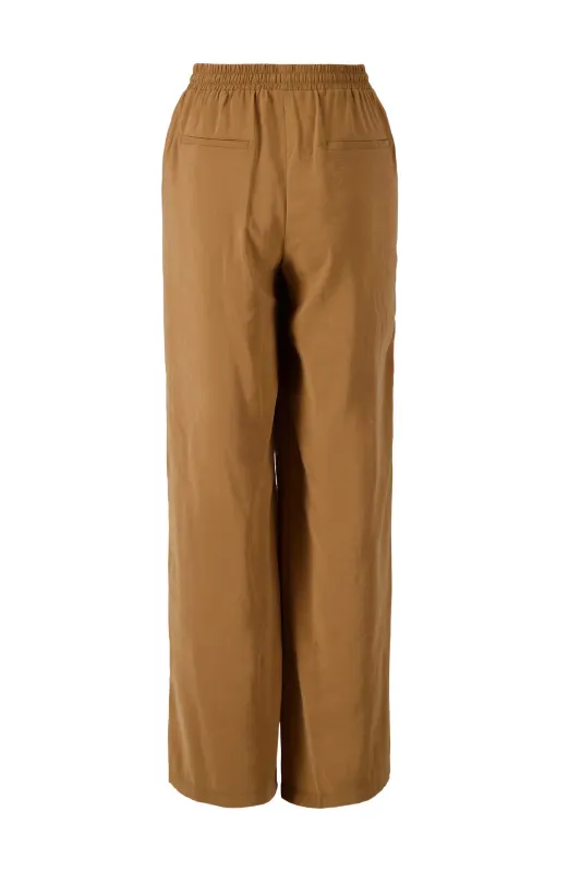 modal broek recht model - camel