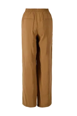modal broek recht model - camel