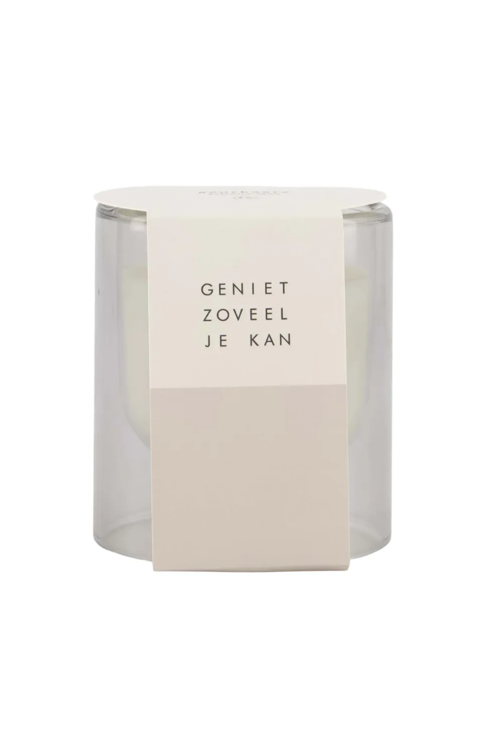 geurkaars glas S zand