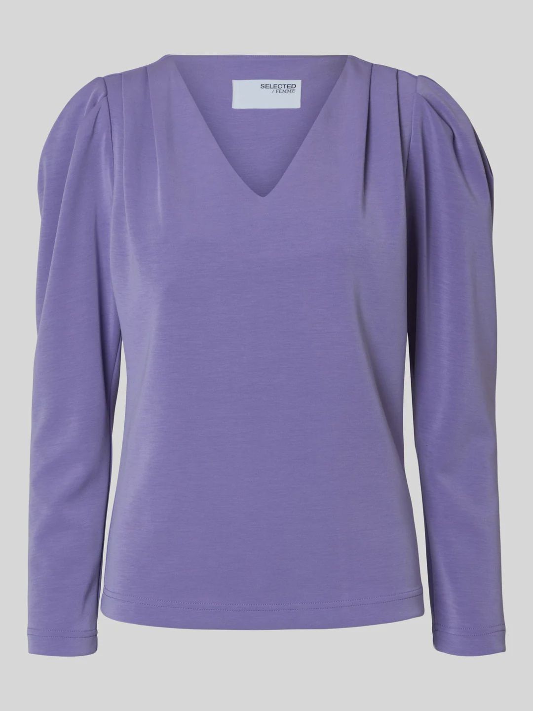 SLFFENJA LS- V-NECK TOP - paisley purple