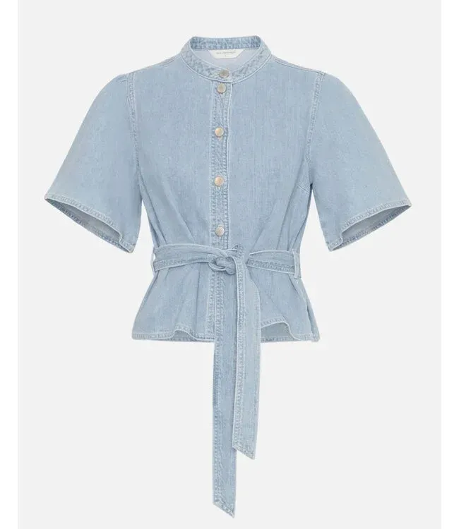 MSCHIngrid Lis 2/4 Denim Belt Shirt	Light Blue Wash