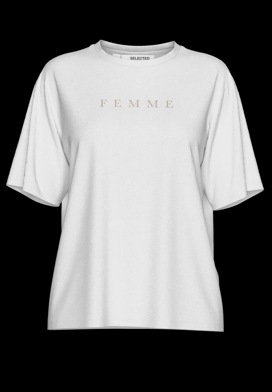 SLFVILJA SS PRINTED TEE W NOOS	Bright White