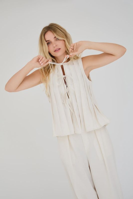 Striktop Lina top	004 Sand