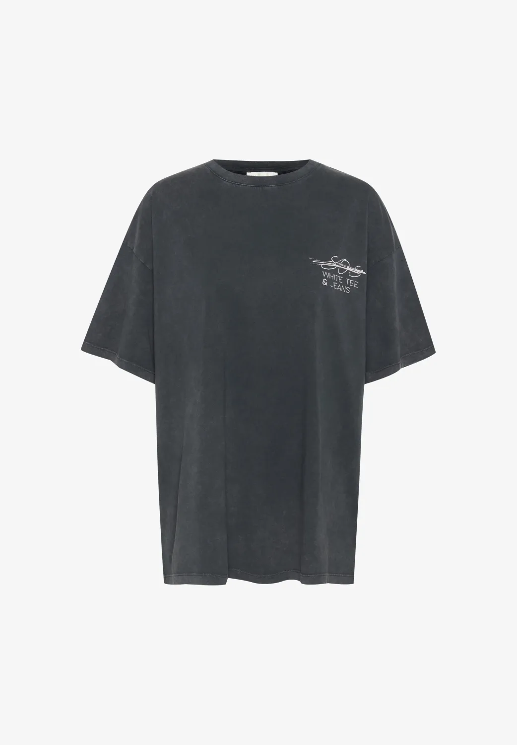 LisaMW SOS&quot; Tee&quot;	Dark Grey Random Wash