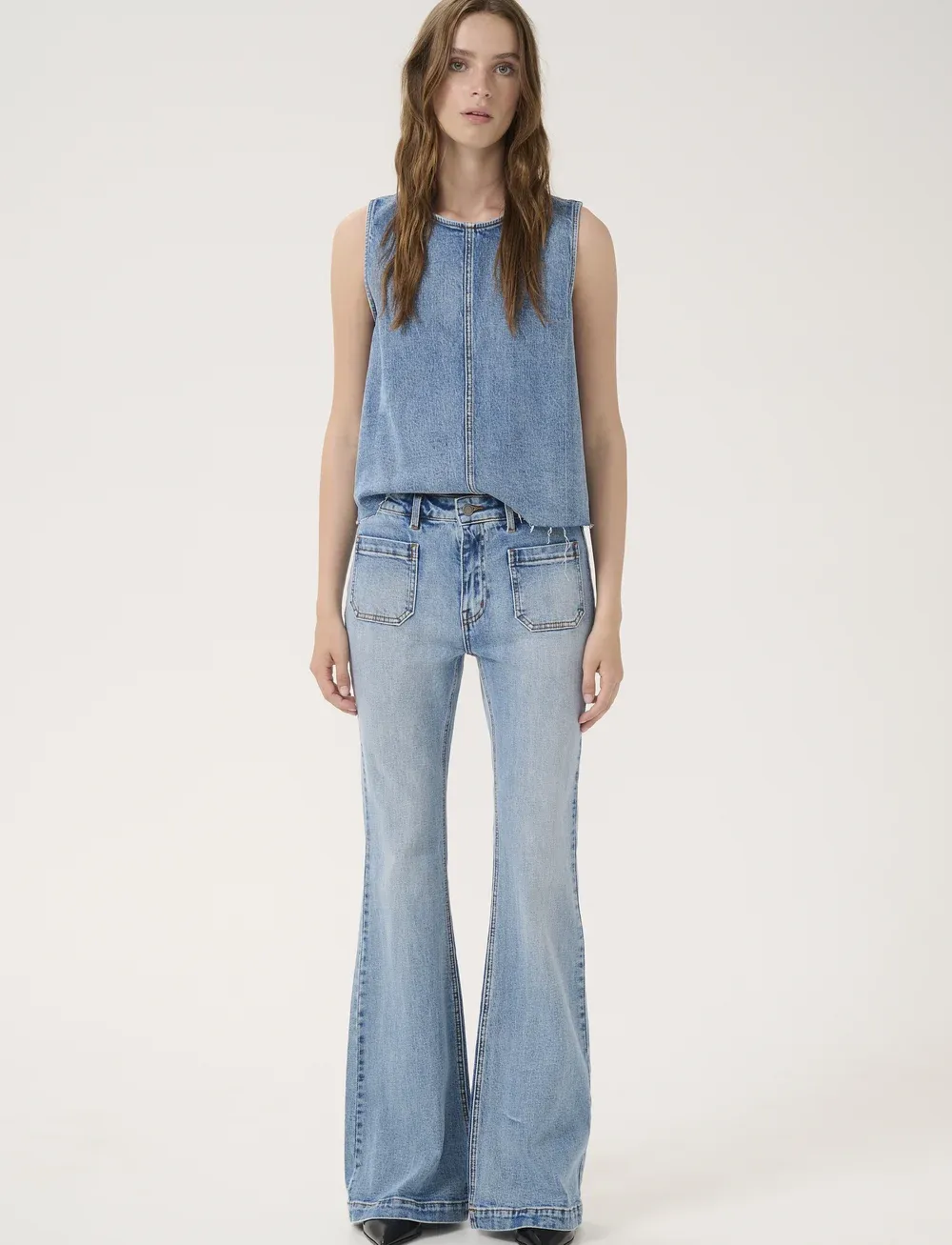 DangoMW 144 High X-Wide Bootcut	Light Blue Retro Wash