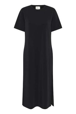 HelleMW R-Neck Long Dress	Black
