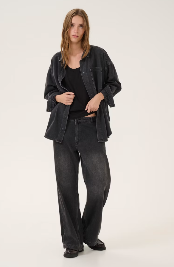 blouse MaloMW 143 Shirt Dark Grey Wash