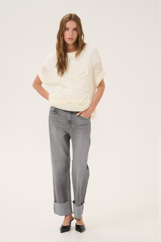 Denim DallasMW 139 High Straight Y Light Grey Wash dames 