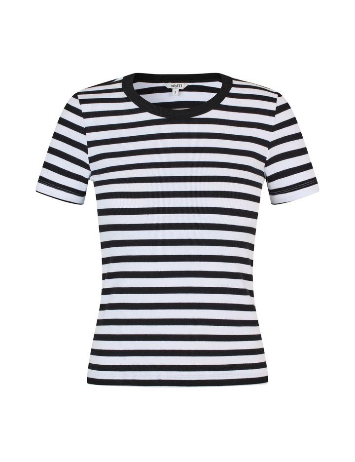Otis-M	Evelyn Stripe	White Black Stripe