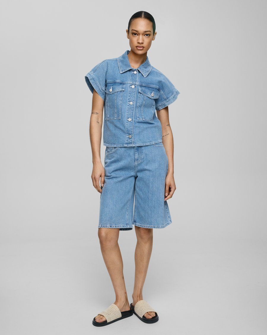 MSCHElida Ada Denim Shorts	Light Blue Wash