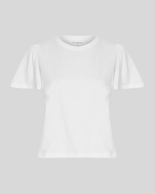 MSCHBeckie Organic Puff Tee	Bright White