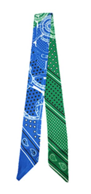 Bandana scarf green - blue