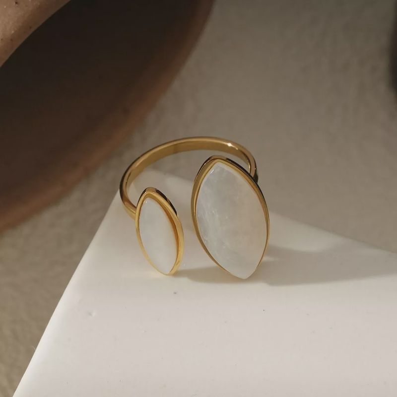 Ring duo ovaal